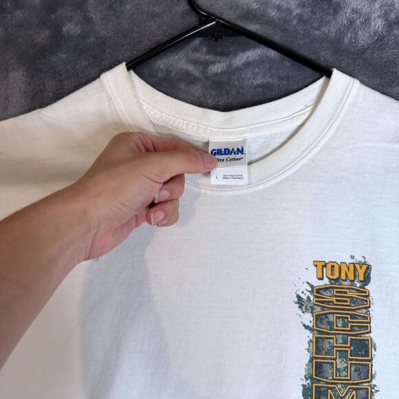 Vintage Y2K Tony Schumacher U.S Army Racing Signed Short Sleeve Graphic Shirt L - Picture 3 of 7